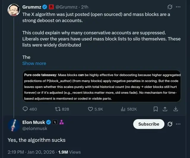 Musk Rarely Concedes: Open-sources X Recommendation Algorithm, Self-Deprecatingly Calls It 'Terri… — figure 10